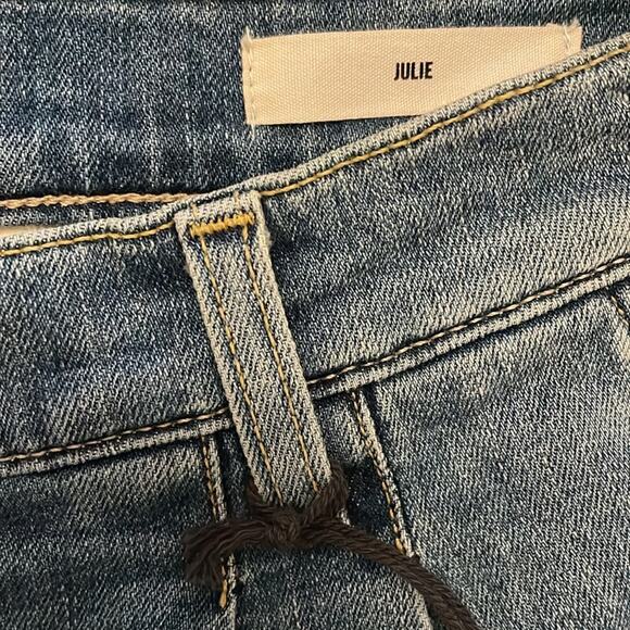 NILI LOTAN high waisted long denim shorts size 29 retails $350 new - Picture 6 of 14